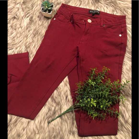 Active USA Pants - Burgundy Jeggings! By Active USA